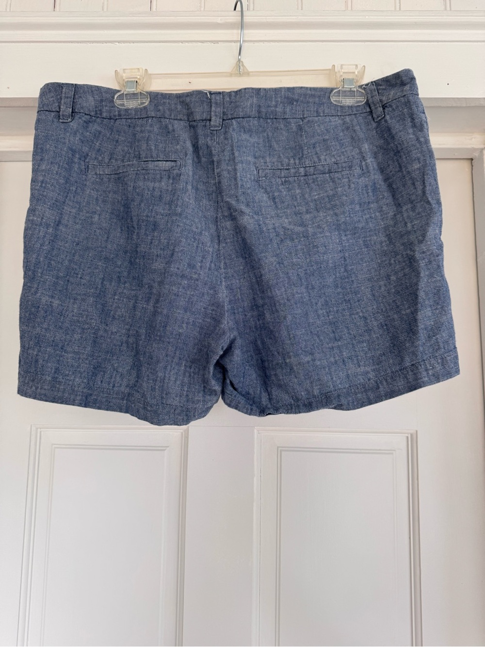 Merona Blue Chambray Flat-Front Women's Shorts